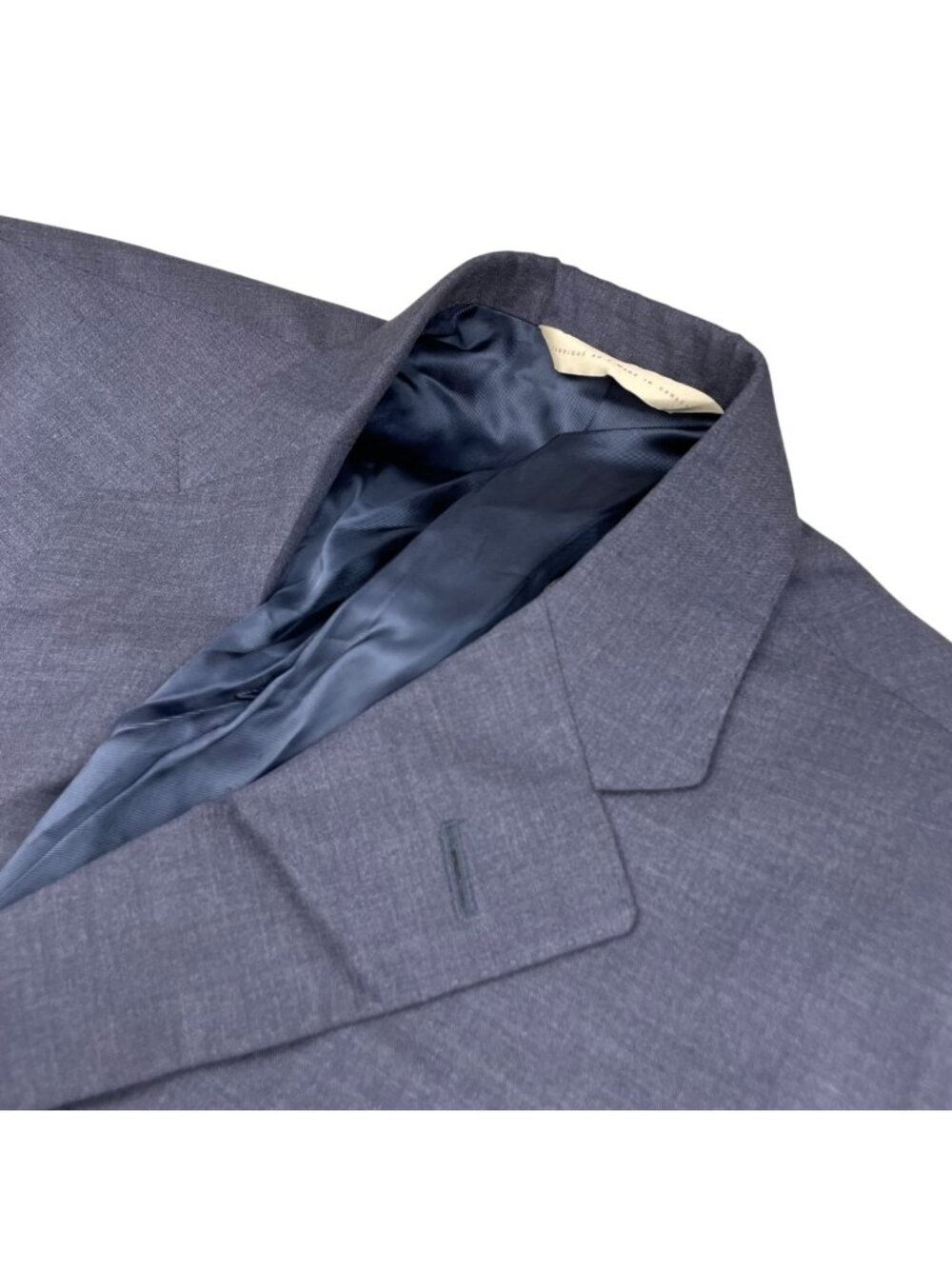 Samuelsohn Men's 100% Wool 2-Button Blazer Jacket Navy Blue • 42S